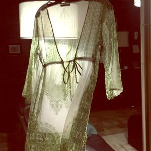 Printed swimsuit cover up